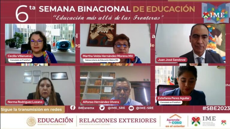 Aprende en Casa en la 6ª. Semana Binacional de Educación organizada por la SRE