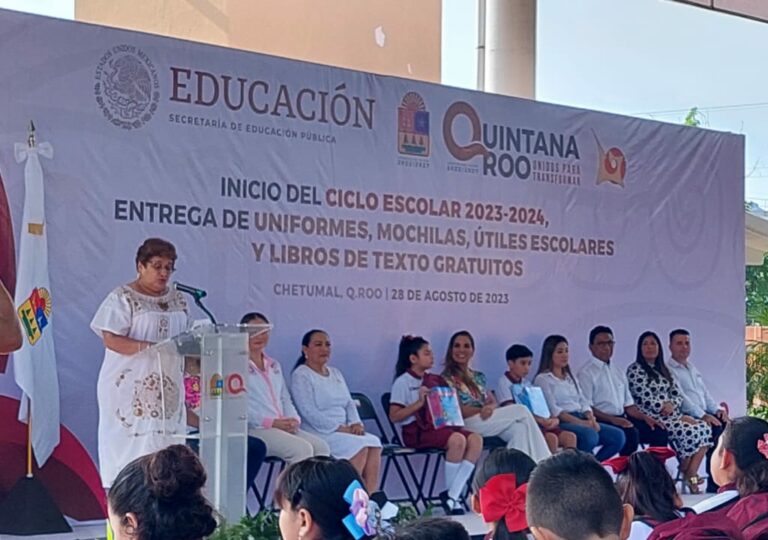 Nueva Escuela Mexicana promueve paz y democracia, declara Hernández Moreno en inicio del Ciclo Escolar 2023-2024