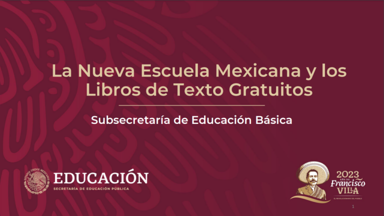 La Nueva Escuela Mexicana y los Libros de Texto Gratuitos